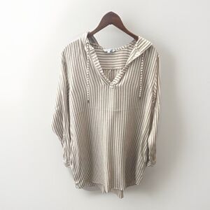 Striped Women's Swim Cover-Up